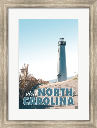 Framed Visit North Carolina Print