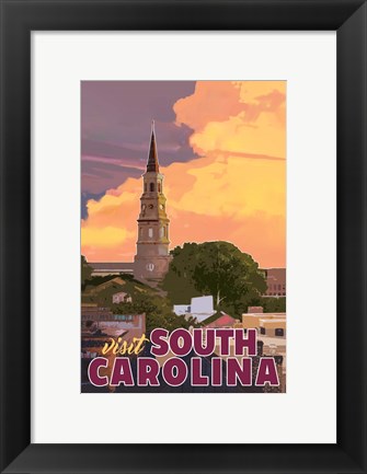 Framed Visit South Carolina Print