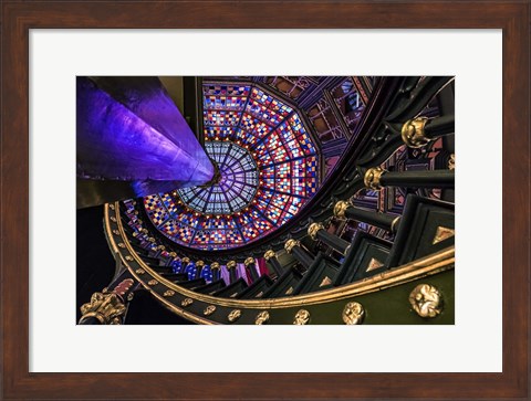 Framed Louisiana State Capital Kaleidoscope Print
