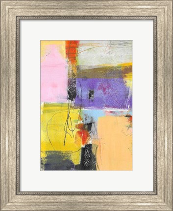 Framed Purple and Gold Feature Print