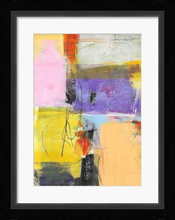 Framed Purple and Gold Feature Print
