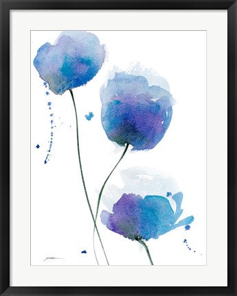 Framed Periwinkle Blue Print