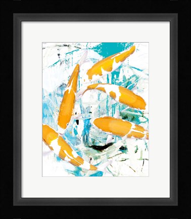 Framed Winter Koi 1 Print