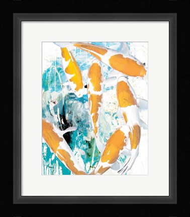 Framed Winter Koi 2 Print