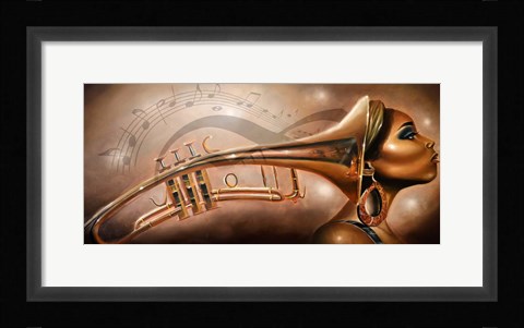 Framed She Is Music Print