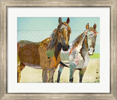 Framed Two Horses Print