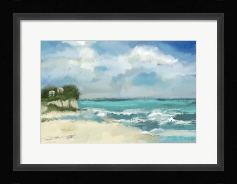 Framed Perfect Day At The Beach Print