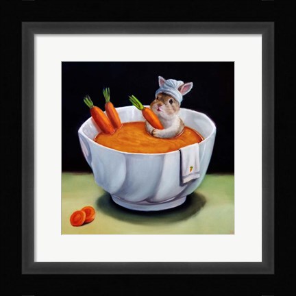 Framed Carrot Spa Print