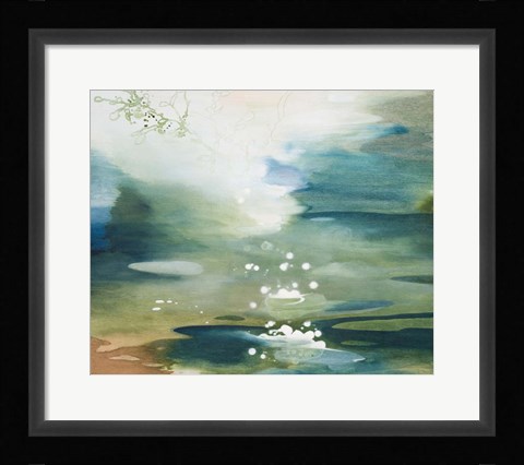 Framed Green Joyous Print