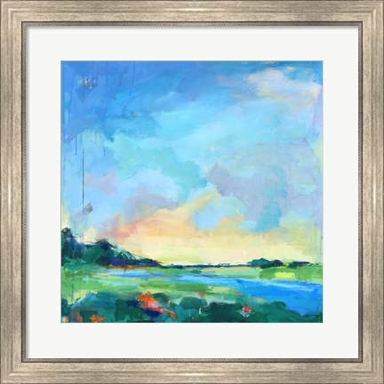 Framed River Marsh Print