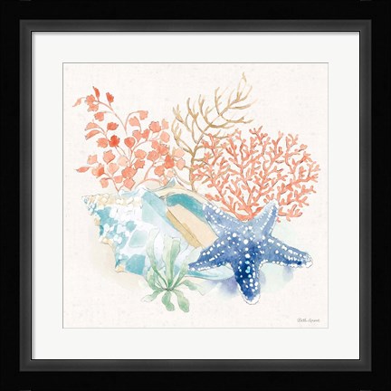 Framed Seaside III Print