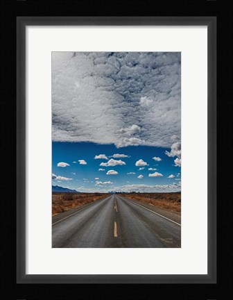 Framed Tres Hermanas Clouds Color Print