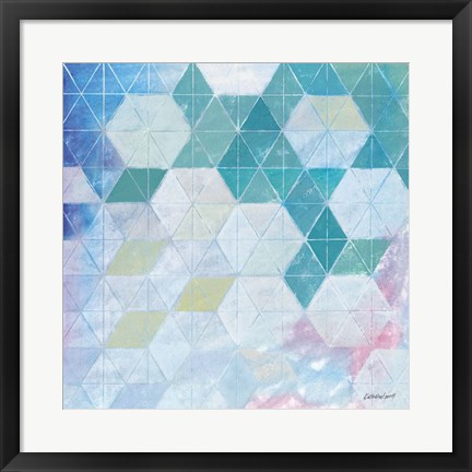 Framed Disappearing Triangles Print