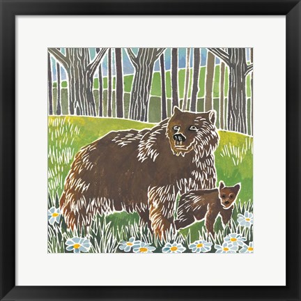 Framed Wild Woodland III Print