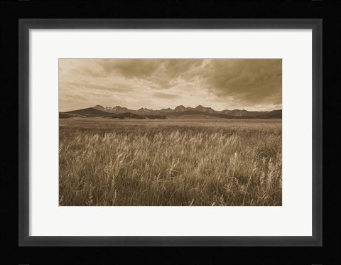 Framed Sawtooth Mountains Idaho II Dark Print