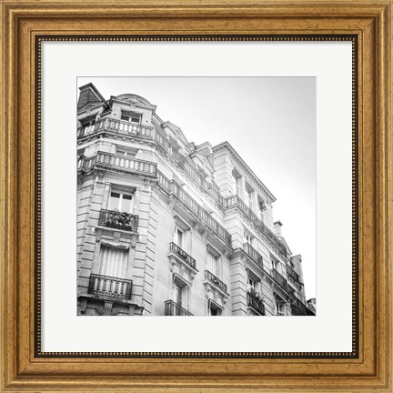 Framed Paris Moments II BW Print