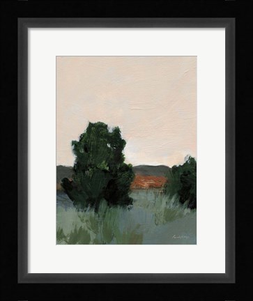 Framed Desert Green Print