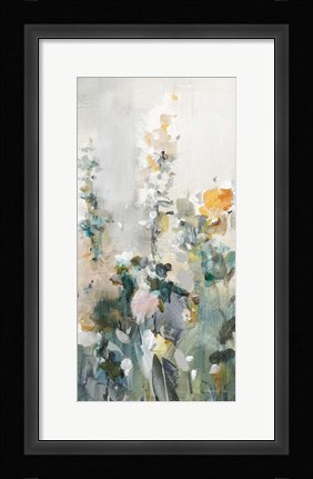 Framed Rustic Garden Neutral V Print