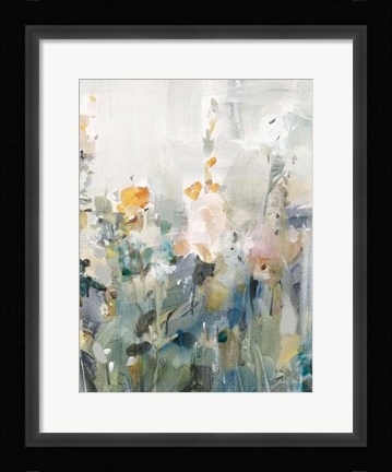 Framed Rustic Garden Neutral III Print