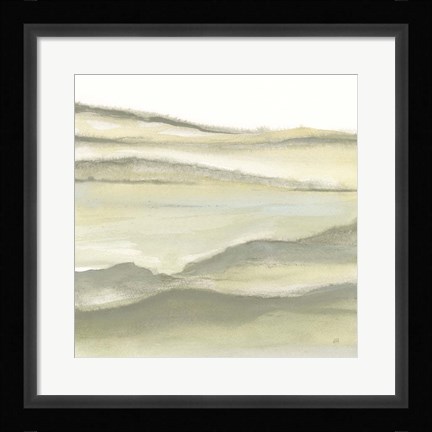 Framed Valleyscape II Green Print