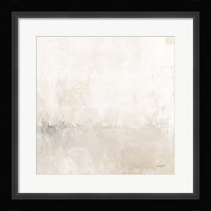 Framed Light Gray Morning Light Crop Print