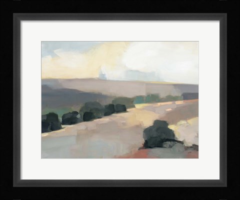 Framed Light in the Valley Gray Print
