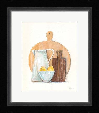 Framed Marnies Kitchen I Print