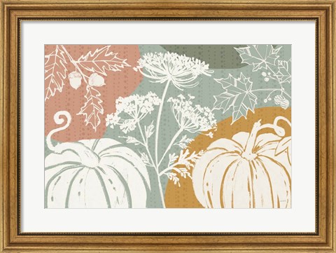 Framed Autumn Tones I Print