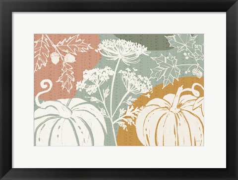 Framed Autumn Tones I Print