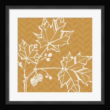 Framed Autumn Tones IV Print