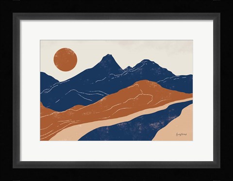 Framed Colorful Peru Trails Print