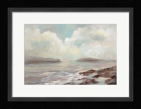 Framed Distant Island Print