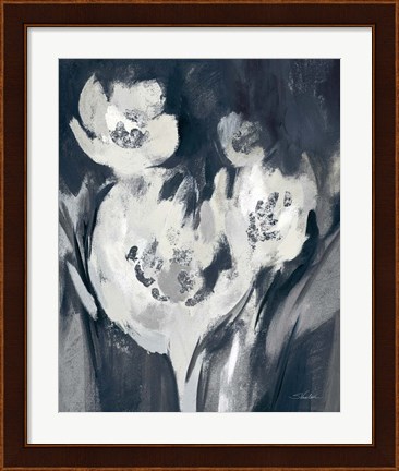Framed White Fairy Tale Floral II Print