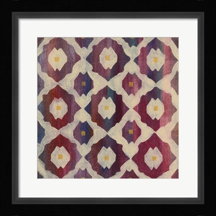 Framed Boho Lattice II Print