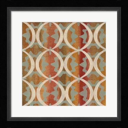 Framed Boho Lattice I Print