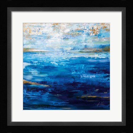 Framed Deep Blue Print