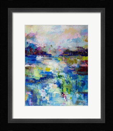 Framed Abstract Evening Print