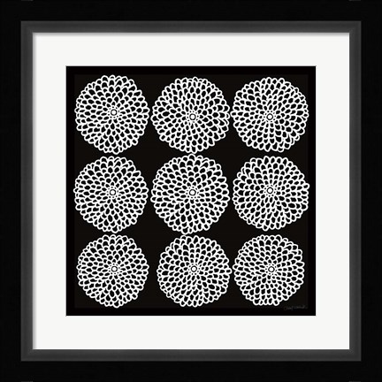 Framed Main Street Mumsy Monochrome Print