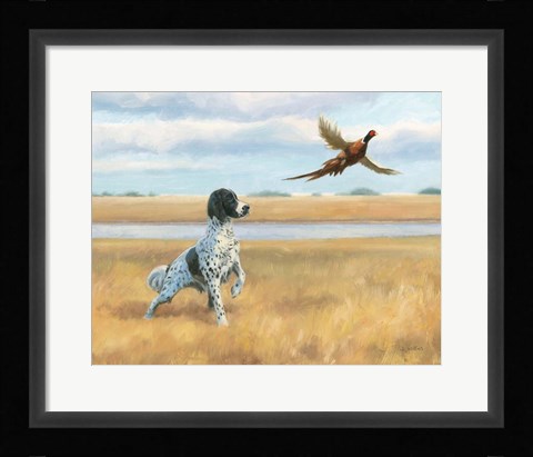 Framed On Point by the River Print