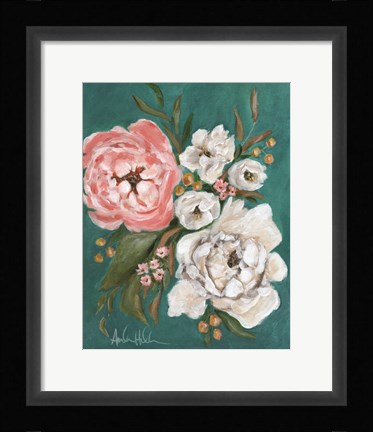 Framed Spring Blossoms and Peonies Print