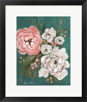 Framed Spring Blossoms and Peonies Print