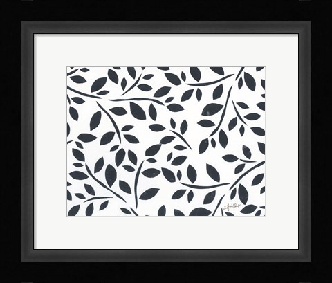 Framed Black &amp; Gray #4 Print