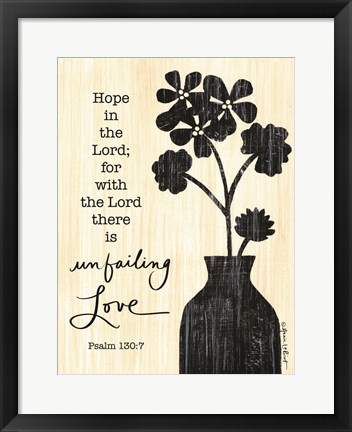 Framed Unfailing Love Print
