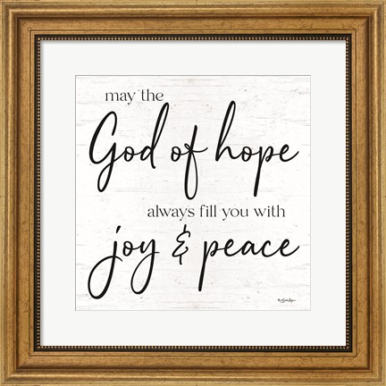 Framed God of Hope Print