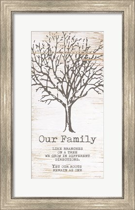 Framed Our Family Print