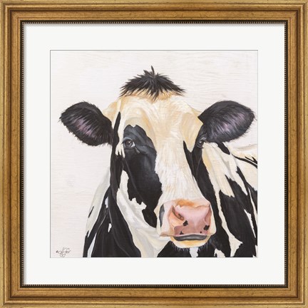 Framed Holstein Cow Print