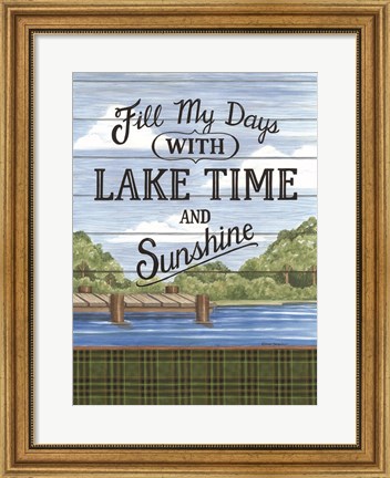 Framed Filly My Days with Lake Time Print