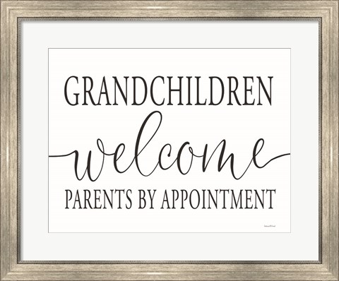 Framed Grandchildren Welcome Print