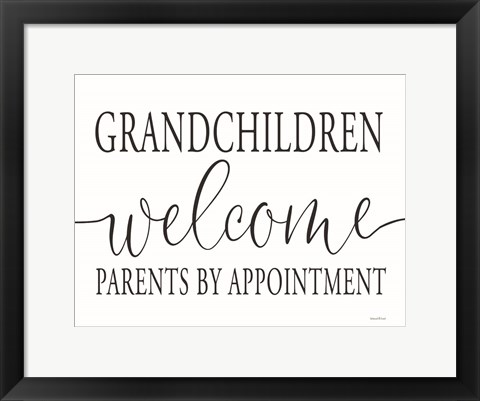 Framed Grandchildren Welcome Print