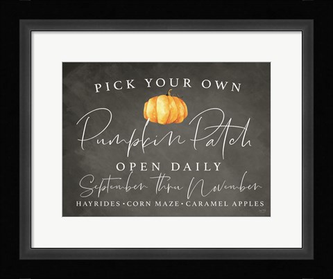 Framed Pumpkin Patch Print